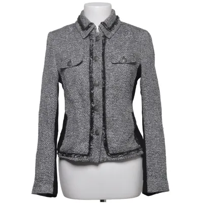 Blazer (Black, White) from Marc Aurel Acrylic, Cotton, Polyamide, Polyester