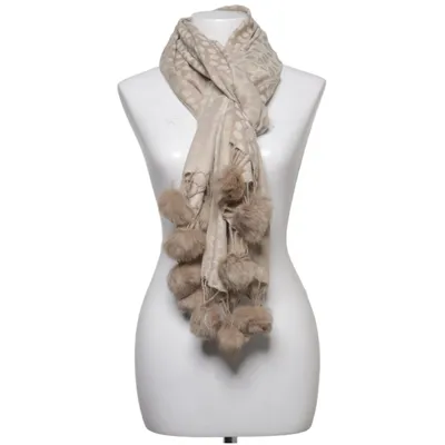 Halsduk (Beige) från The Moshi Polyester, Kaninpäls