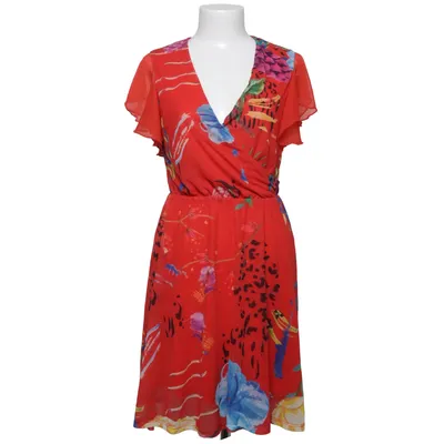 Dress (Red, Multicolored) from Desigual Polyester, Viscose