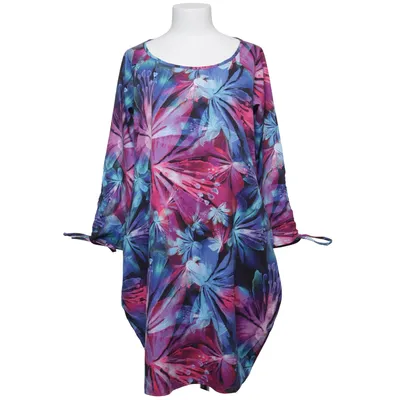 Klänning (Blå, Rosa, Flerfärgad) från Numoco Elastan, Polyester
