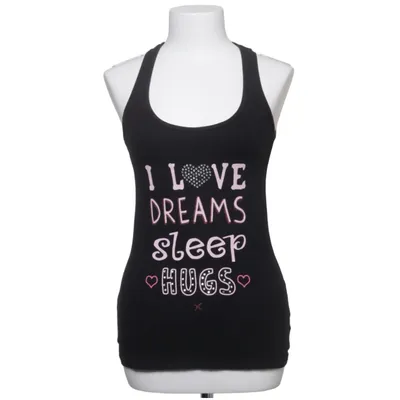 Tanktop  (Sort, Pink) fra Boux Avenue Bomuld, Elastan