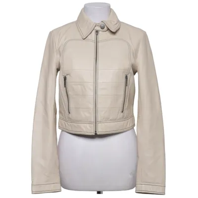 Leren jack (Beige) van Bella x About You Leer, Polyester