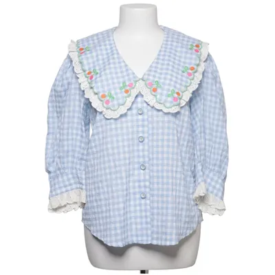 Blouse (Blue, White) from Manoush