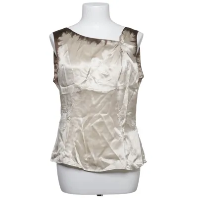 Top (Beige, Brown) from Turnover Silk