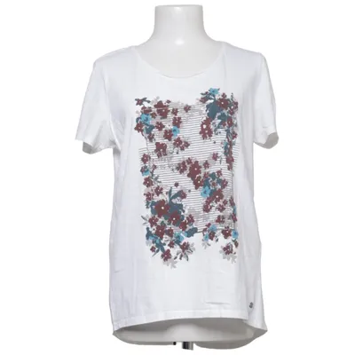 T-shirt (White, Multicolored) from Cecil Cotton