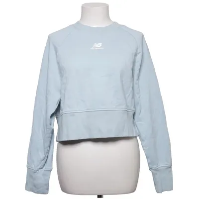 Sweatshirt (Bleu) de New Balance Coton, Élasthane