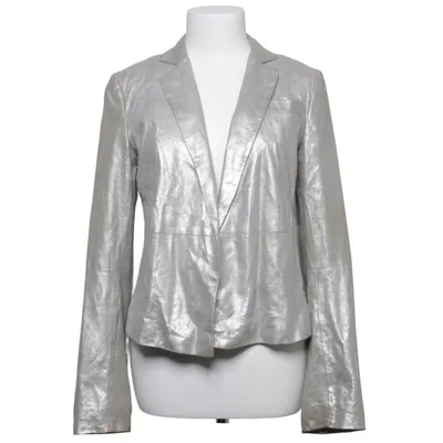 Blazer (Zilver) van Strenesse Blue Acetaat, Leer