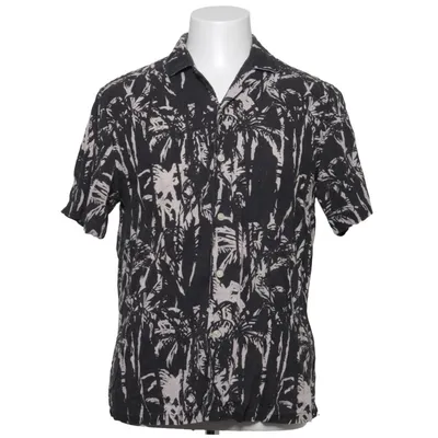Korte mouwen shirt (Zwart, Wit) van Pieces Linnen, Viscose