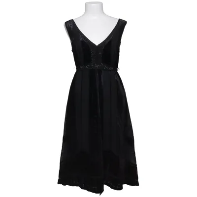 Kleid (Schwarz) von Vintage Stories Acetat, Seide, Viskose