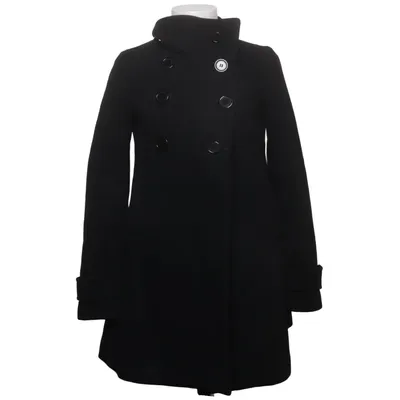 Mantel (Schwarz) von Eve Polyester, Viskose, Wolle
