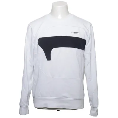 Collegetröja (Vit, Svart) från G-Star Raw Bomull, Elastan, Polyester