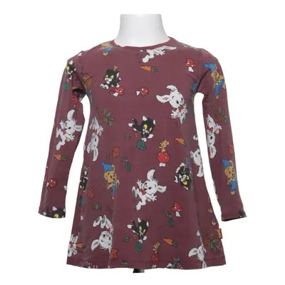 Klänning (Röd, Flerfärgad) från Bamse by Lindex Bomull, Elastan