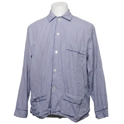 Pajama shirt (Blue, White) from Bonsoir Cotton