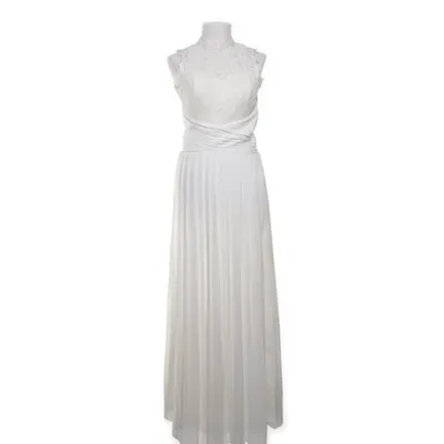 Robe de mariée (Blanc) de Little Mistress Coton, Élasthane, Nylon, Polyester