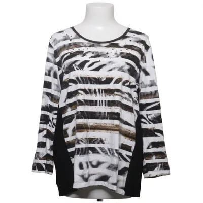 Langærmet t-shirt (Witteveen tuniektop maat 2XL – grafische animalprint zwart/wit) fra Witteveen Elastan, Viscose