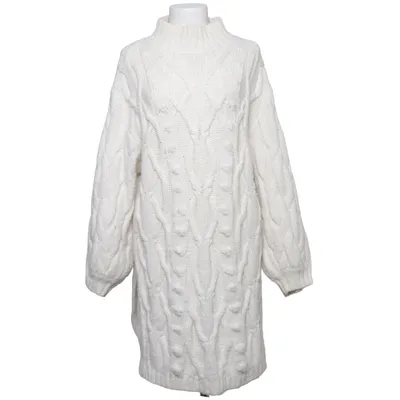 Jurk met col (Wit) van H&M Polyamide, Polyester, Wol