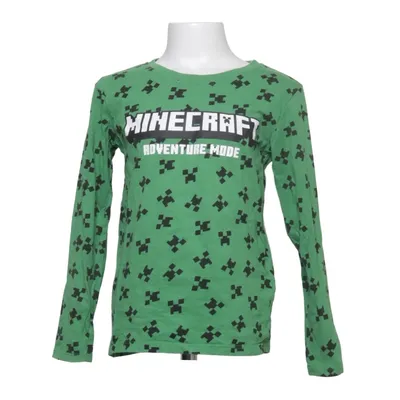 T-shirt à manches longues (Vert, Noir) de Minecraft Coton