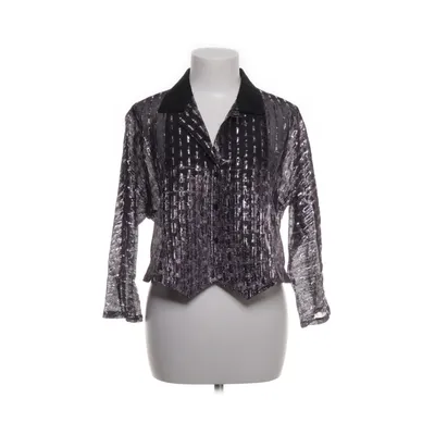 Crop top (Lila, Svart, Silverfärgad) från Kurt Kellermann Metallfiber, Viskos