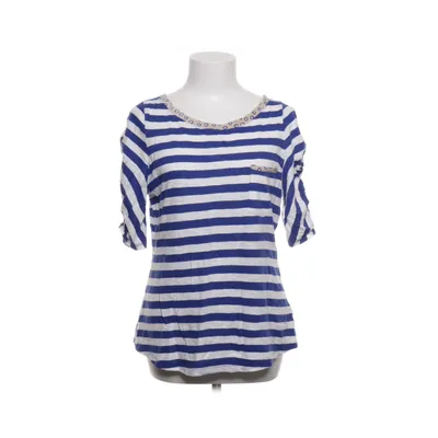 T-shirt (Blå, Vit) från Anthropologie Bomull, Polyester