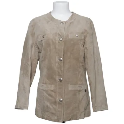 Läderjacka (Beige) från Janbell Skinn