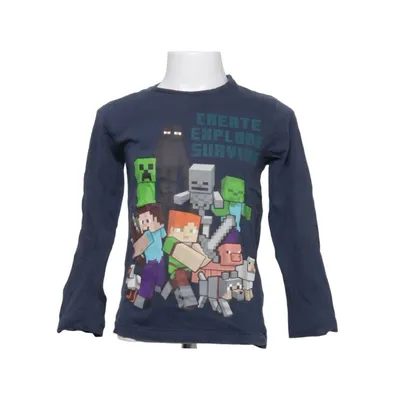 T-shirt à manches longues (Bleu) de Mojang