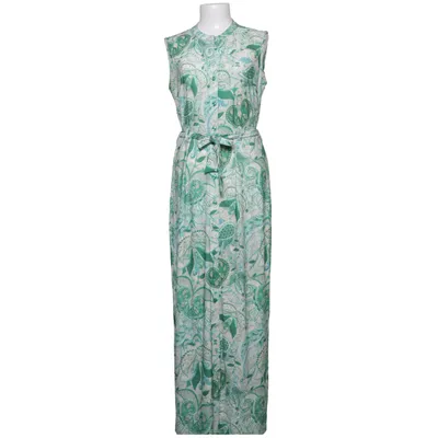 Maxi dress (Green, White, Multicolored) from Angelle Milan Elastane, Polyester, Viscose