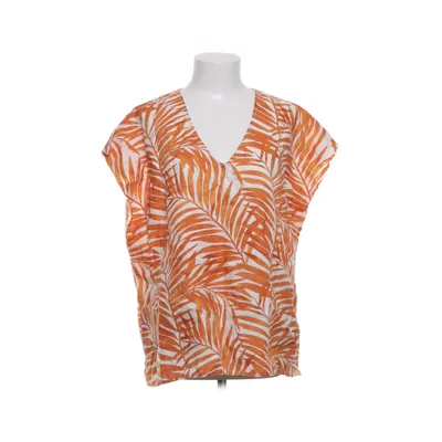 Top (Orange, White) from Flash Woman Linen