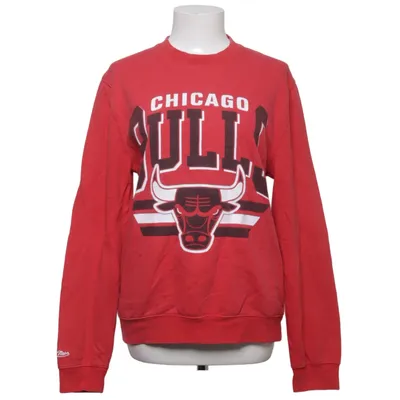 Collegetröja (Röd, Svart, Vit) från Mitchell & Ness Bomull, Elastan, Polyester