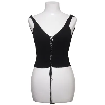 Crop top (Noir) de Mango Polyamide, Viscose