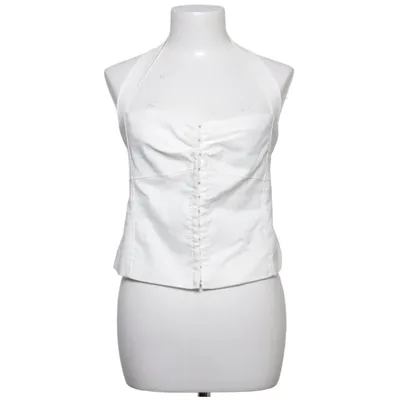 Halterneck top (Hvid) fra Zara Bomuld, Linned, Polyamid
