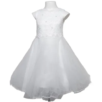 Bloemenmeisjes jurk (Wit) van Happy Girls Club Polyester
