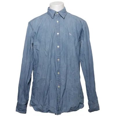 Denim blouse (Blauw) van Salming Katoen