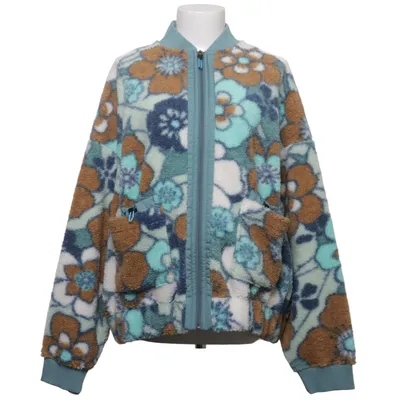 Fleece jacket (Blue, Brown, Multicolored) from Passenger Cotton, Elastane, Recycled polyester