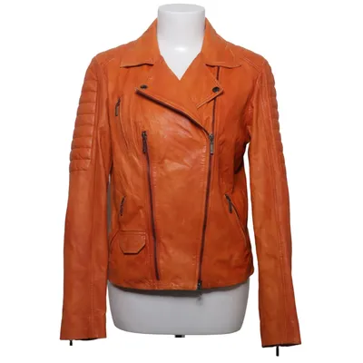 Bikerjacka (Orange) från Molltan Skinn