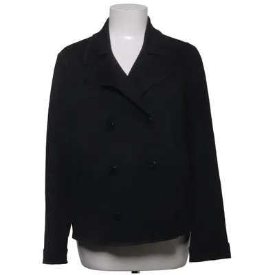 Pea coat (Black) from Armani Collezioni Cashmere, Wool