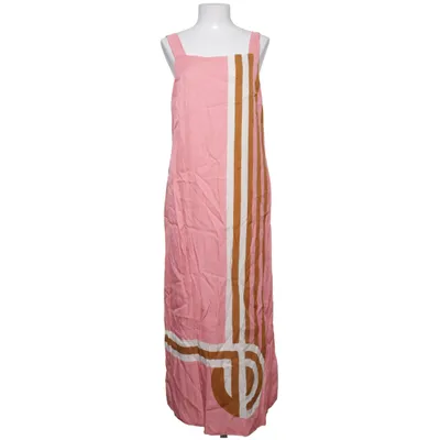 Jurk (Roze, Bruin, Wit) van Jaeger Viscose