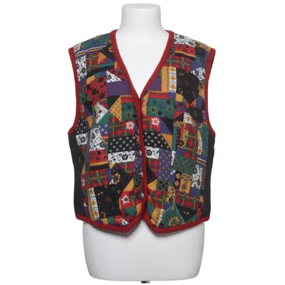 Väst (Flerfärgad, Svart, Röd) från Perry Landhaus Polyester, Viskos, Ull