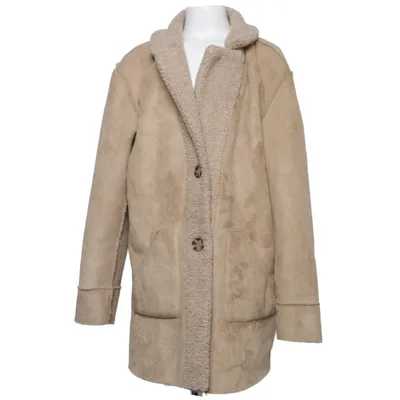 Shearling jas (Beige) van Mango Kids Polyester