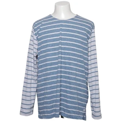 Long sleeve T-shirt (Blue, White) from s.Oliver Cotton, Polyester, Viscose