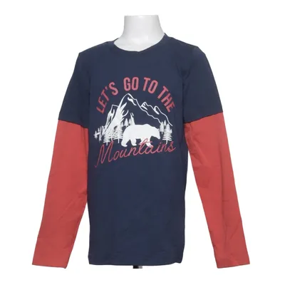 Lange mouwen shirt (Blauw, Rood) van Lamino Katoen, Elastaan