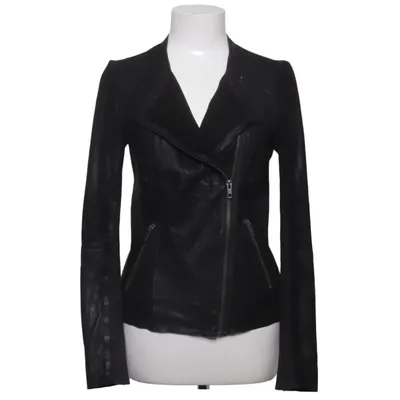Bikerjacka (Svart) från Selected Femme Bomull, Skinn, Polyester