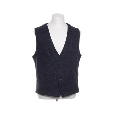 Vest (Blue) from Dstrezzed Polyester, Wool, Viscose