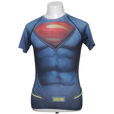 T-shirt (Bleu, Rouge, Jaune) de Compression Polyester