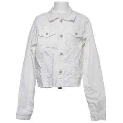 Denimjakke (Hvid) fra D.M.D by Denim Day Bomuld, Elastan