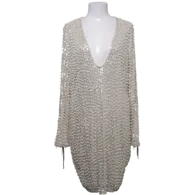 Robe de cocktail (Beige, Argent) de Fashion Nova Élasthane, Polyamide, Polyester