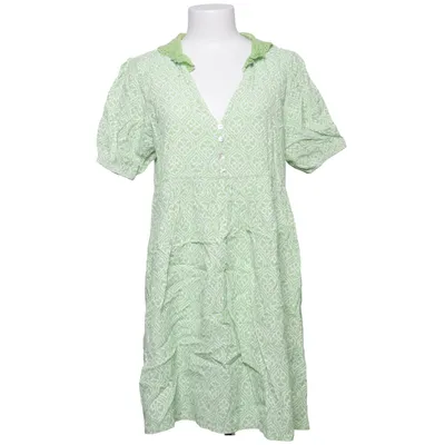 Dress (Green, White) from Zeta Otto Cotton