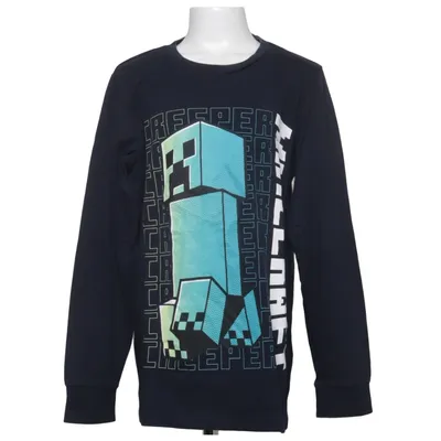 T-shirt à manches longues (Bleu, Multicolore) de Minecraft Coton