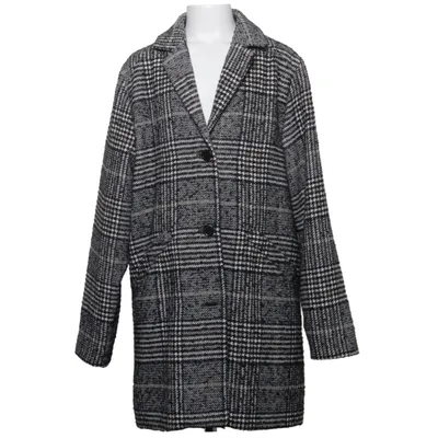 Frakke (Grå, Flerfarvet) fra Mango Kids Polyester, Uld