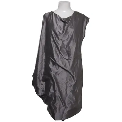 Robe (Gris) de Halston Heritage Polyester, Soie
