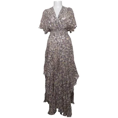 Dress (Black, Brown, Silver) from Maje Metallic fiber, Polyester, Viscose